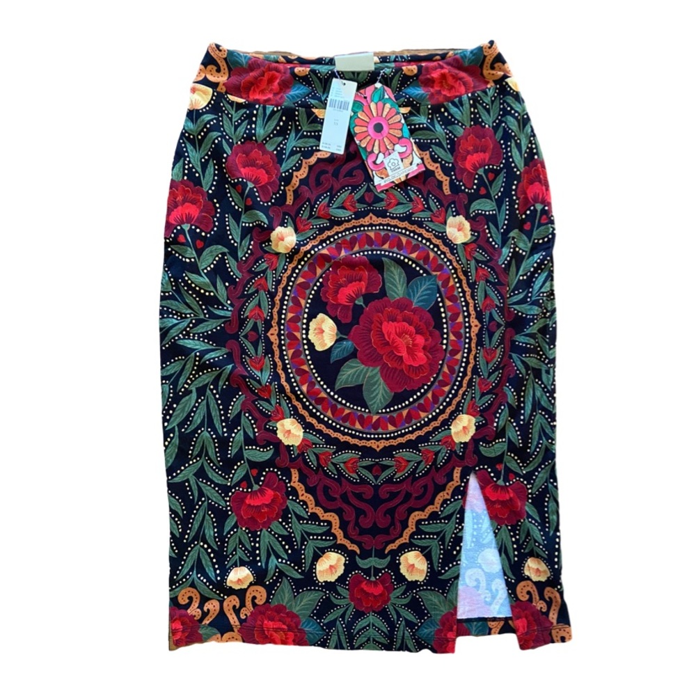 NWT Anthropologie Farm Rio Naia Slim Midi Skirt size XS